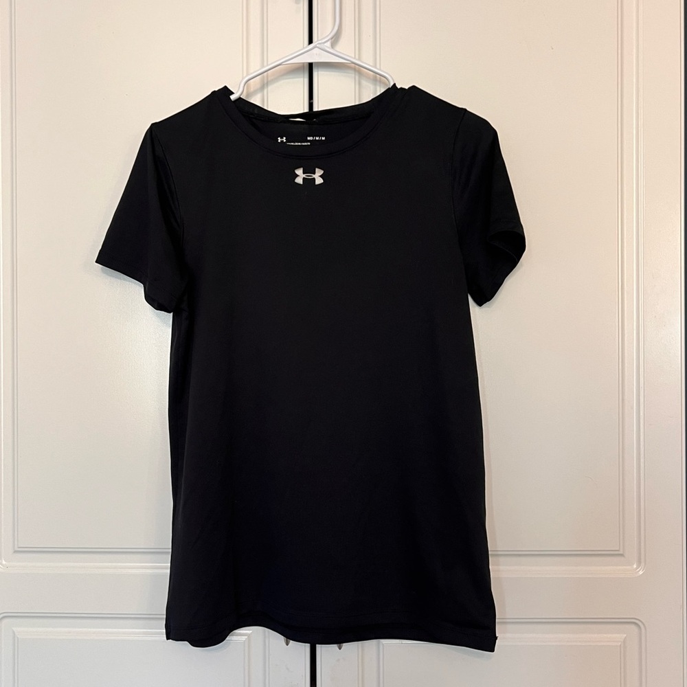 Under Armor Short Sleeve Heat Gear Loose-fit T-shirt, solid Black - Size Medium